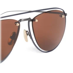 Thom Browne - Brown Rectangular Eyeglasses - Thom Browne Eyewear - Avvenice