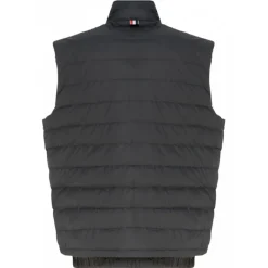 Thom Browne - Charcoal Padded Gilet - Thom Browne Exclusive Luxury Collection - Avvenice