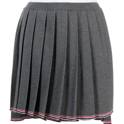 Thom Browne - Full Needle Pleated Mini Skirt - Thom Browne Exclusive Luxury Collection - Avvenice