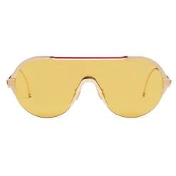 Thom Browne - Gold Mask Sunglasses - Thom Browne Eyewear - Avvenice