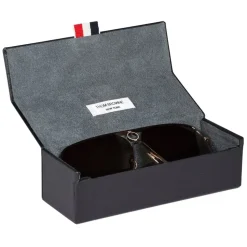 Thom Browne - Gold Rectangular Sunglasses - Thom Browne Eyewear - Avvenice