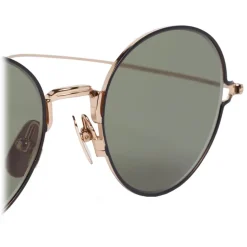 Thom Browne - Gold Round Sunglasses - Thom Browne Eyewear - Avvenice