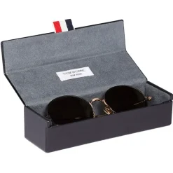 Thom Browne - Gold Round Sunglasses - Thom Browne Eyewear - Avvenice