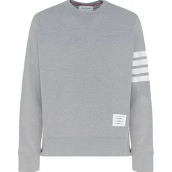 Thom Browne - Grey 4-Bar Sweatshirt - Thom Browne Exclusive Luxury Collection - Avvenice