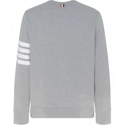 Thom Browne - Grey 4-Bar Sweatshirt - Thom Browne Exclusive Luxury Collection - Avvenice