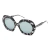 Thom Browne - Large Round Grey Tortoise Sunglasses - Thom Browne Eyewear - Avvenice