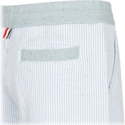 Thom Browne - Light Blue 4-Bar Striped Shorts - Thom Browne Exclusive Luxury Collection - Avvenice