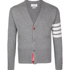 Thom Browne - Light Grey Cashmere Cardigan - Thom Browne Exclusive Luxury Collection - Avvenice