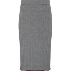 Thom Browne - Light Grey Cashmere Pencil Skirt - Thom Browne Exclusive Luxury Collection - Avvenice