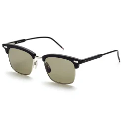 Thom Browne - Matte Black & Silver Sunglasses - Thom Browne Eyewear - Avvenice