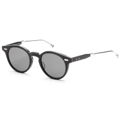 Thom Browne - Matte Black & Silver Sunglasses - Thom Browne Eyewear - Avvenice