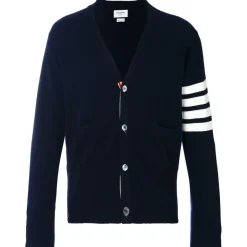 Thom Browne - Navy Blue Cashmere Cardigan - Thom Browne Exclusive Luxury Collection - Avvenice
