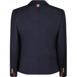 Thom Browne - Navy Blue Single Breasted Blazer - Thom Browne Exclusive Luxury Collection - Avvenice