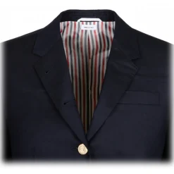 Thom Browne - Navy Blue Single Breasted Blazer - Thom Browne Exclusive Luxury Collection - Avvenice