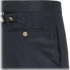 Thom Browne - Navy Tailored Trousers - Thom Browne Exclusive Luxury Collection - Avvenice