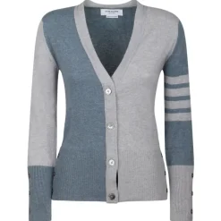 Thom Browne - Pale Grey Cardigan - Thom Browne Exclusive Luxury Collection - Avvenice