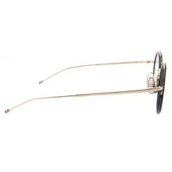 Thom Browne - Round Contrast-Trim Glasses - Thom Browne Eyewear - Avvenice