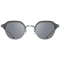 Thom Browne - Silver and Black Iron Sunglasses - Thom Browne Eyewear - Avvenice