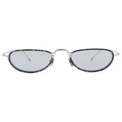 Thom Browne - Silver and Grey Tortoise Sunglasses - Thom Browne Eyewear - Avvenice