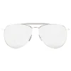 Thom Browne - Silver Aviator Sunglasses - Thom Browne Eyewear - Avvenice