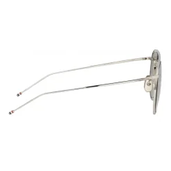 Thom Browne - Silver Aviator Sunglasses - Thom Browne Eyewear - Avvenice