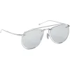 Thom Browne - Silver Aviator Sunglasses - Thom Browne Eyewear - Avvenice