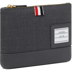 Thom Browne - Super 120's Twill Zip Pouch - Thom Browne Exclusive Luxury Collection - Avvenice