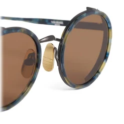 Thom Browne - Tortoise Round Sunglasses - Thom Browne Eyewear - Avvenice
