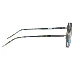 Thom Browne - Tortoise Round Sunglasses - Navy - Thom Browne Eyewear - Avvenice