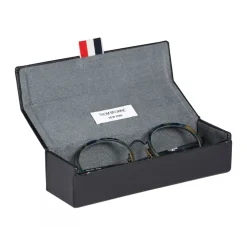 Thom Browne - Tortoise Round Sunglasses - Navy - Thom Browne Eyewear - Avvenice