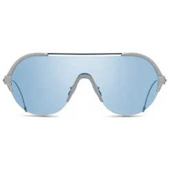 Thom Browne - White Gold and Silver Sunglasses - Thom Browne Eyewear - Avvenice
