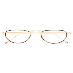 Thom Browne - White Gold and Tortoise Shell Tone Optical Glasses - Thom Browne Eyewear - Avvenice