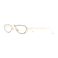 Thom Browne - White Gold and Tortoise Shell Tone Optical Glasses - Thom Browne Eyewear - Avvenice