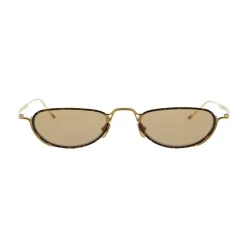 Thom Browne - White Gold and Tortoise Sunglasses - Thom Browne Eyewear - Avvenice