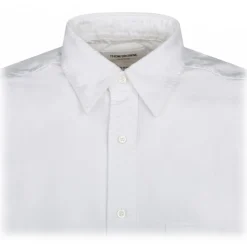 Thom Browne - White Oxford Classic Armbands Shirt - Thom Browne Exclusive Luxury Collection - Avvenice