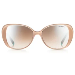 Tiffany & Co. - Butterfly Sunglasses - Beige Gold Brown Silver - Tiffany T Collection - Tiffany & Co. Eyewear - Avvenice