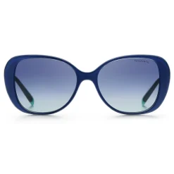 Tiffany & Co. - Butterfly Sunglasses - Dark Blue Silver Blue - Tiffany T Collection - Tiffany & Co. Eyewear - Avvenice