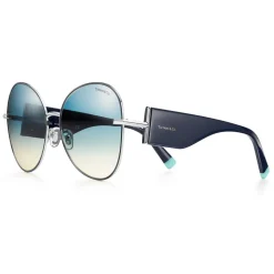 Tiffany & Co. - Butterfly Oversized Sunglasses - Blue - Tiffany T Collection - Tiffany & Co. Eyewear - Avvenice