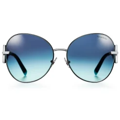 Tiffany & Co. - Butterfly Oversized Sunglasses - Black Blue - Tiffany T Collection - Tiffany & Co. Eyewear - Avvenice