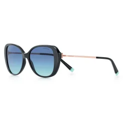 Tiffany & Co. - Butterfly Sunglasses - Black Rose Gold Blue - Tiffany T Collection - Tiffany & Co. Eyewear - Avvenice