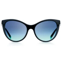 Tiffany & Co. - Butterfly Sunglasses - Black Blue Silver - Tiffany Diamond Point Collection - Tiffany & Co. Eyewear - Avvenice