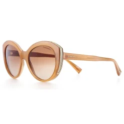 Tiffany & Co. - Cat Eye Sunglasses - Camel Pale Gold Brown - Tiffany Diamond Point Collection - Tiffany & Co. Eyewear - Avvenice