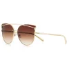 Tiffany & Co. - Cat Eye Sunglasses - Pale Gold Brown - Tiffany T Collection - Tiffany & Co. Eyewear - Avvenice