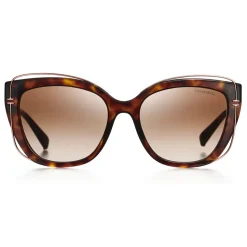 Tiffany & Co. - Pilot Sunglasses - Tortoise Rose Gold Brown - Tiffany T Collection - Tiffany & Co. Eyewear - Avvenice