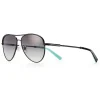 Tiffany & Co. - Pilot Sunglasses - Black Gray - Tiffany Diamond Point Collection - Tiffany & Co. Eyewear - Avvenice