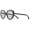 Tiffany & Co. - Pilot Sunglasses - Black Pale Gold Gray - Tiffany T Collection - Tiffany & Co. Eyewear - Avvenice