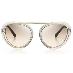 Tiffany & Co. - Pilot Sunglasses - Light Gray Pale Gold Brown - Tiffany T Collection - Tiffany & Co. Eyewear - Avvenice