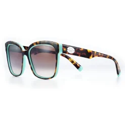 Tiffany & Co. - Square Sunglasses - Tortoise Tiffany Blue Brown - Return to Tiffany Collection - Tiffany & Co. Eyewear - Avvenice