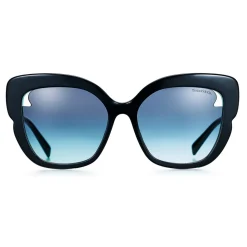 Tiffany & Co. - Square Sunglasses - Black Tiffany Blue® - Tiffany Paper Flowers Collection - Tiffany & Co. Eyewear - Avvenice