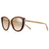 Tiffany & Co. - Square Sunglasses - Opal Beige Brown Silver - Tiffany T Collection - Tiffany & Co. Eyewear - Avvenice